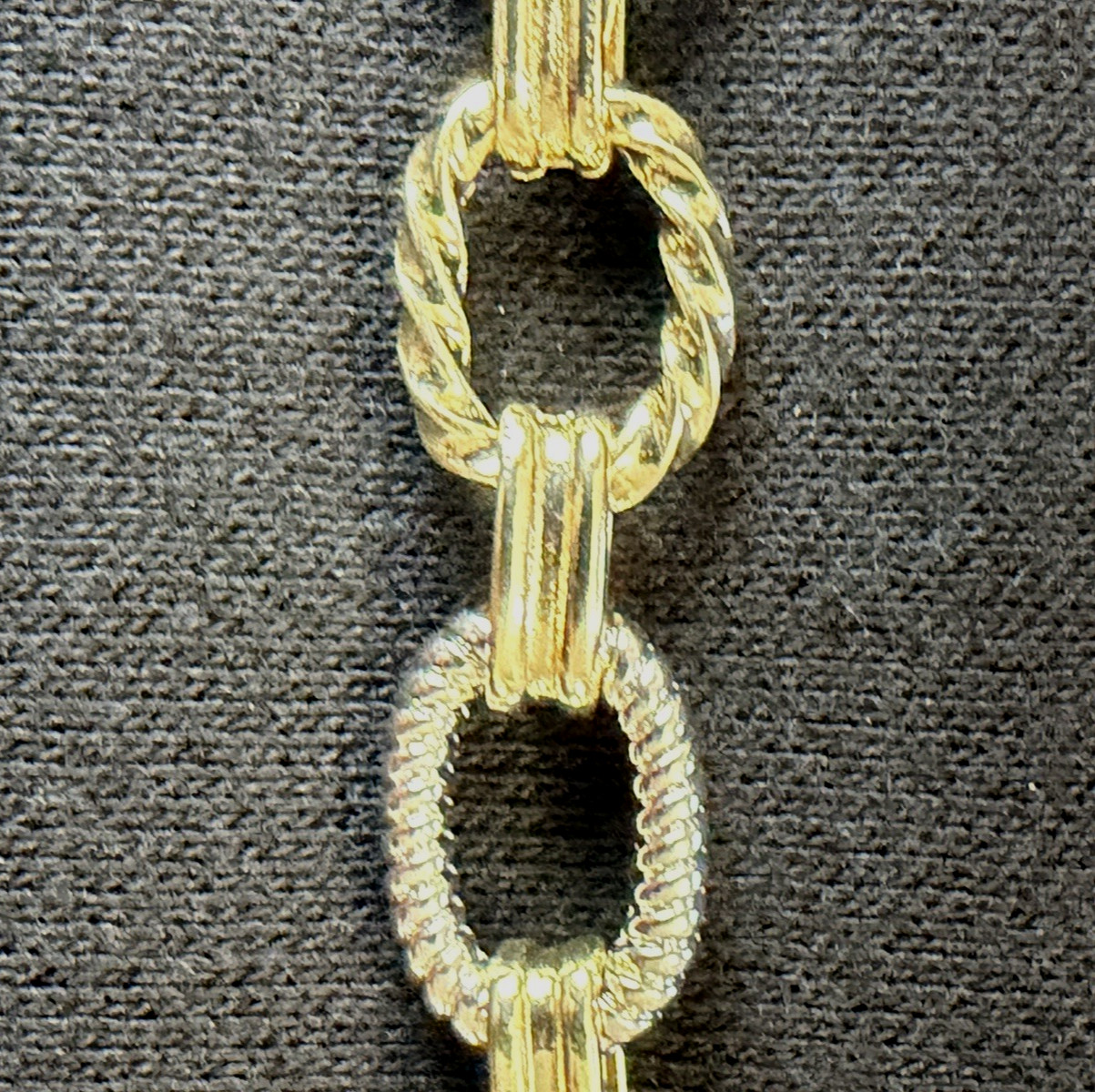 New Yellow & White Gold-Filled 18-20″ Adjustable Rounded Link Necklace