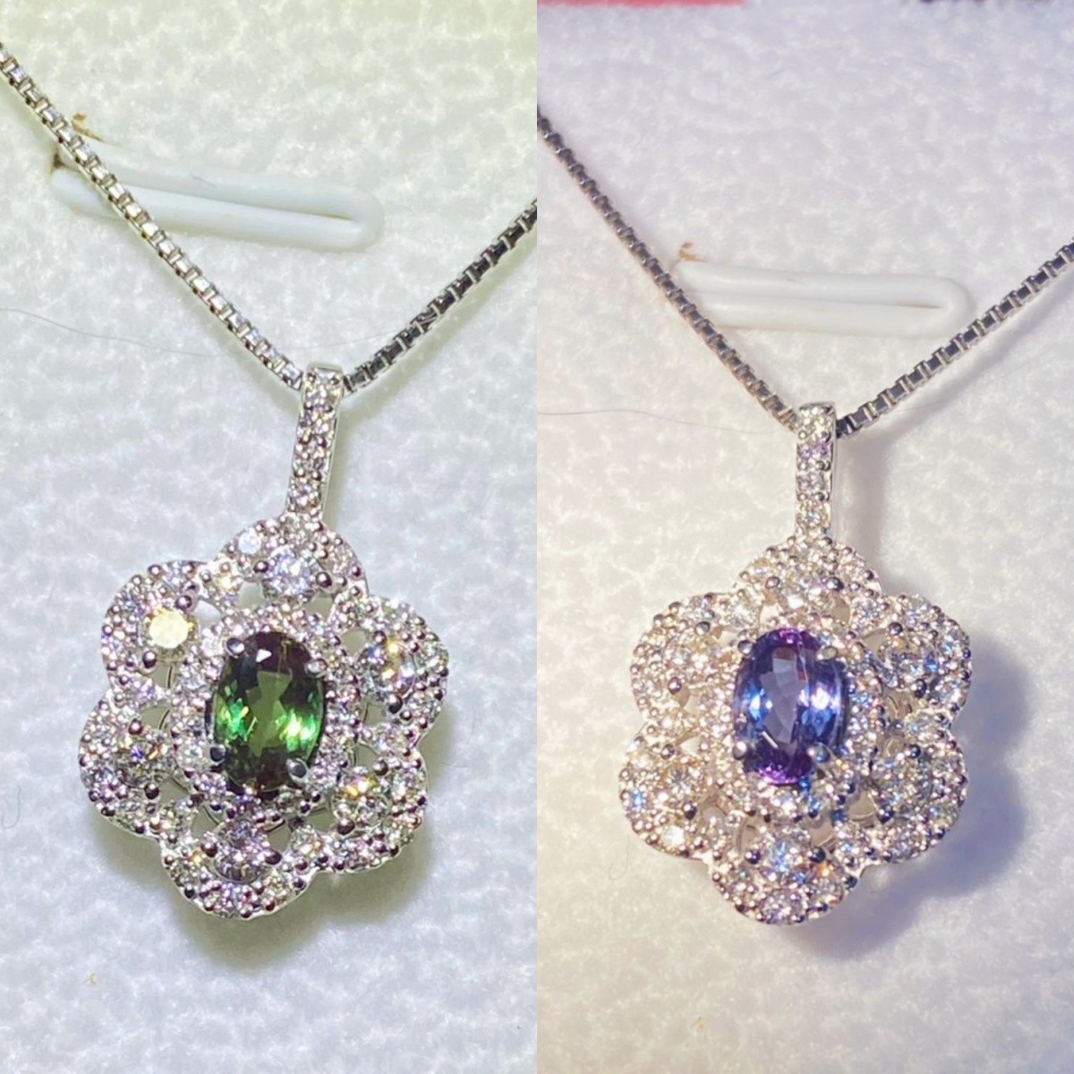 [jerseychou] Natural alexandrite 0.45 ct ,pt850~pt950 , TGC