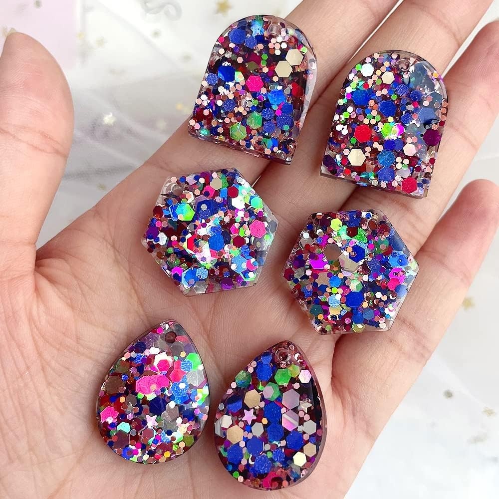 Earrings Molds with Varieties of Shapes and Sizes, 171Pcs Resin Jewelry Makin…