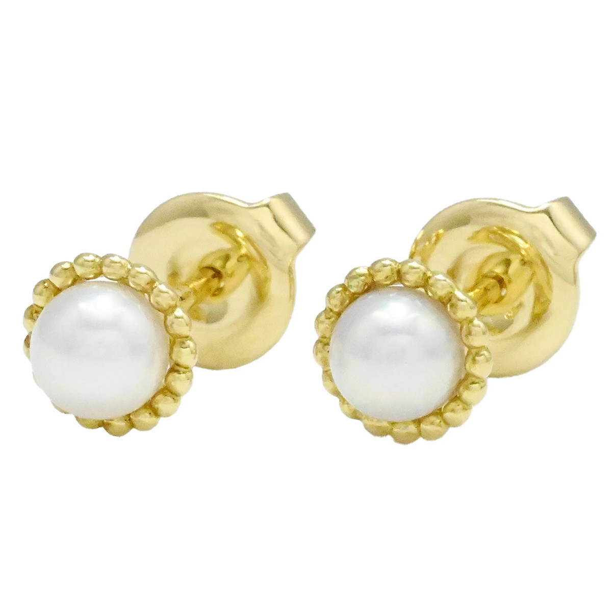 Mikimoto K18YG Yellow Gold Pearl Pendant 5.8mm Motif 1.5g Used