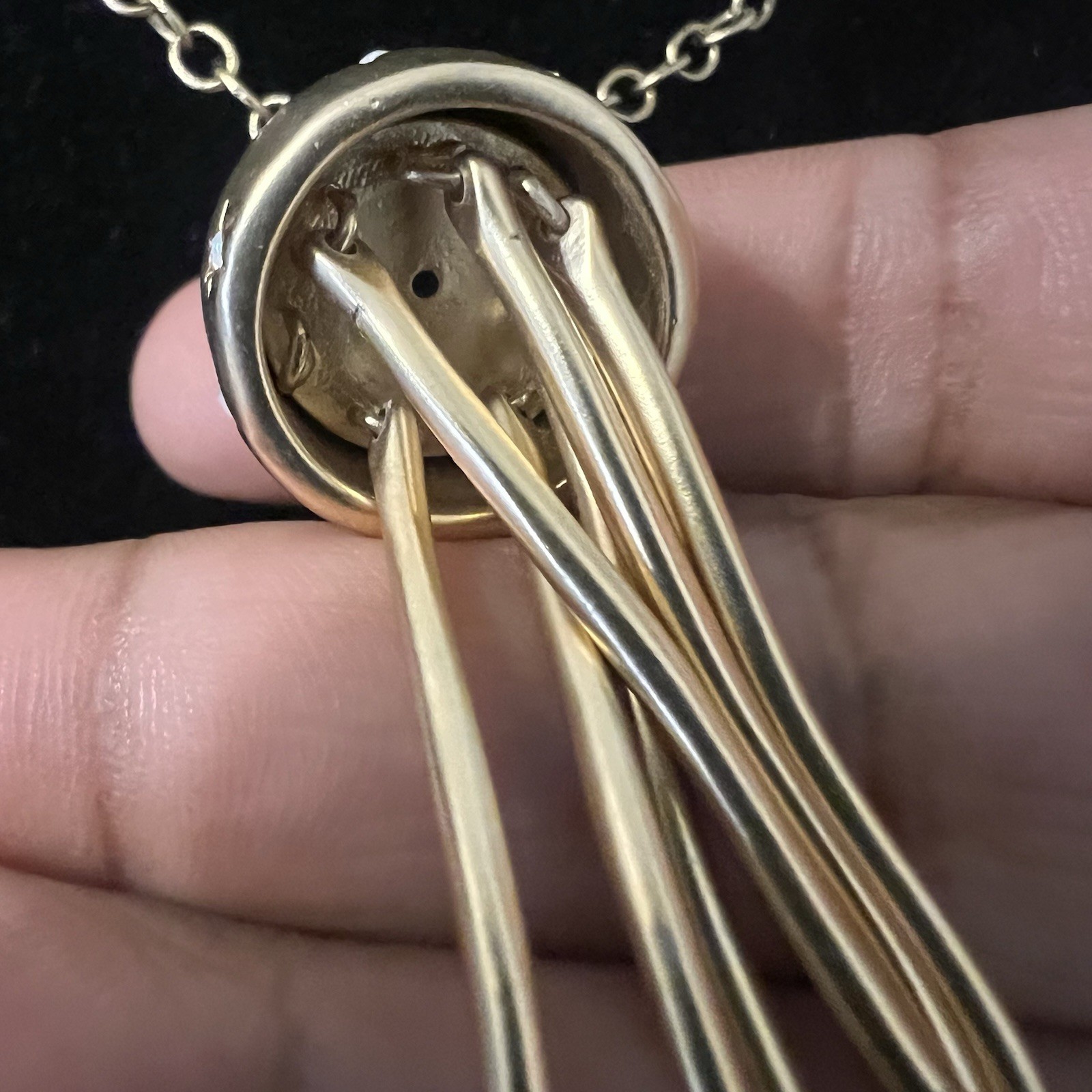 Spartina 449 So Jelly Jellyfish Tassel Pendant 18kt Gold Plated Coastal RARE