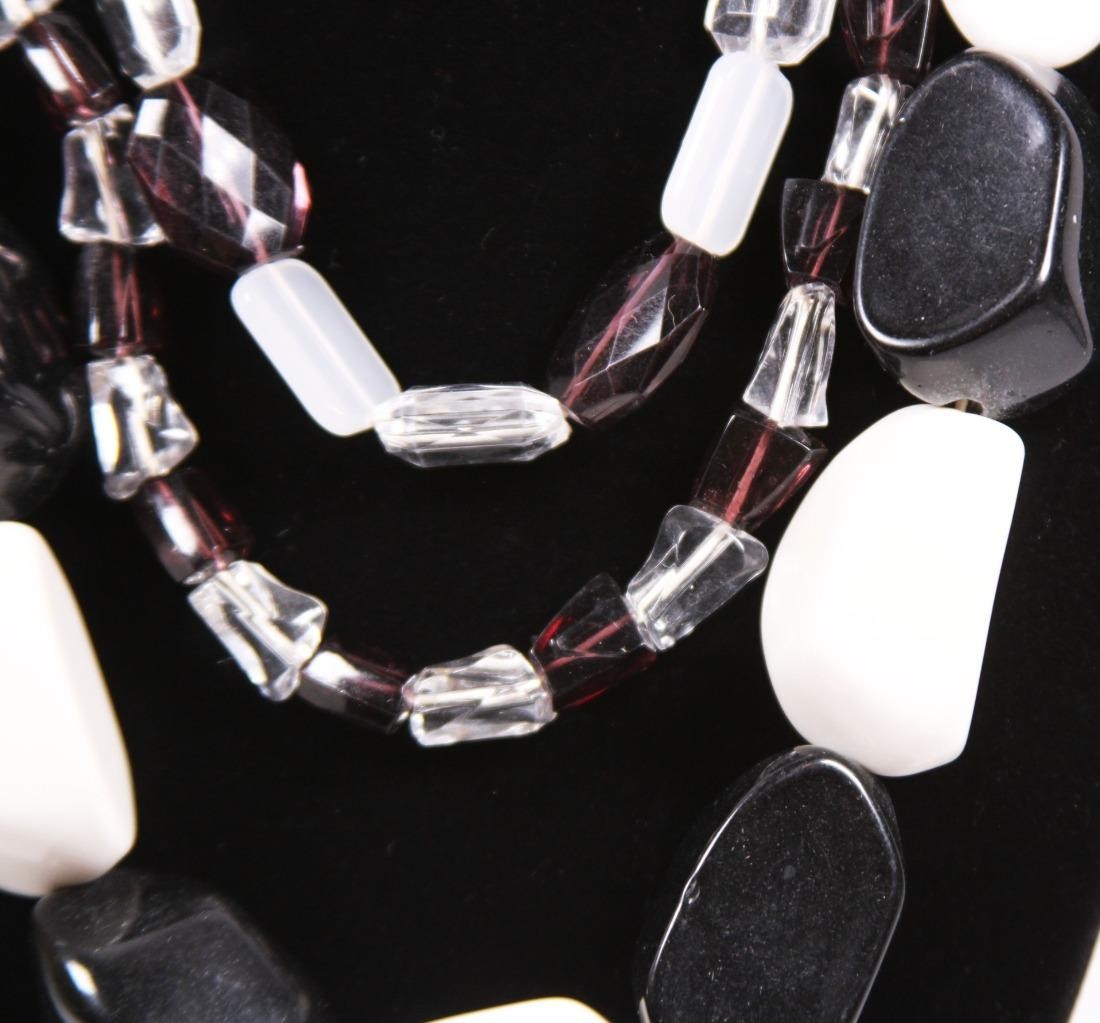 Black & White Womens Necklace & Earrings Set Fashion Costume Jewelry jxm5 New