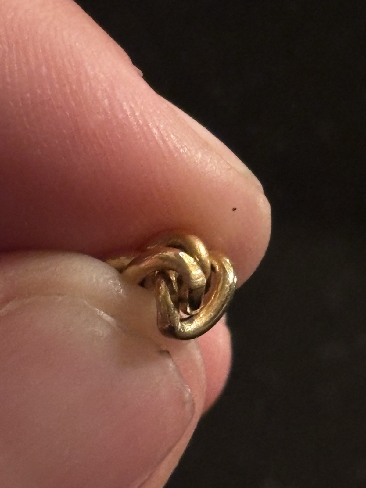 Gold Filled Curb Link Cuban Chain Necklace 20in Metal Spring Ring Clasp No Stone