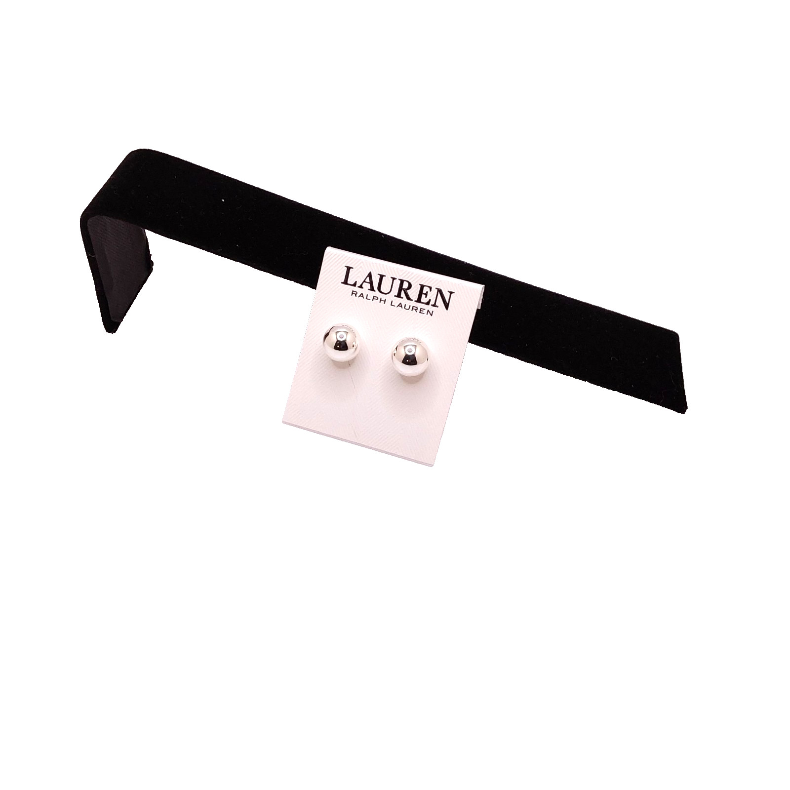 Lauren Ralph Lauren Small Silver Ball Stud Earrings