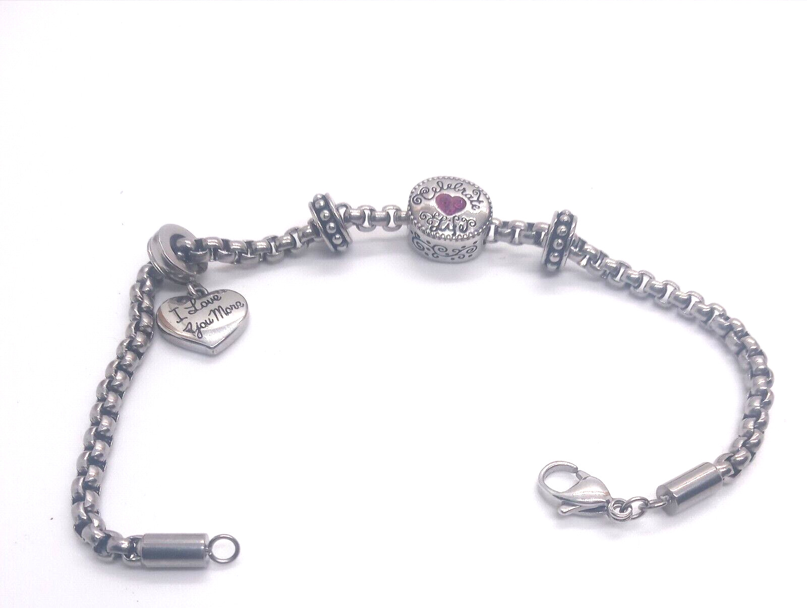 Hallmark Collection Stainless Steel Celebrate Life, I Love you More 7+ 7/8″ L