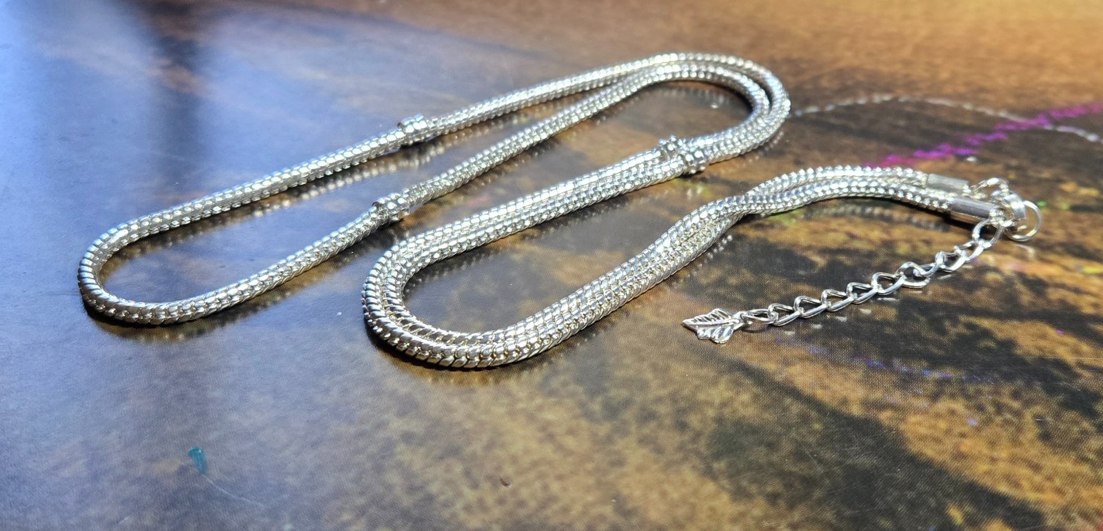 Necklace Chain Bulk Silver Plated European Style Necklace Chain 27 inch 10 pcs