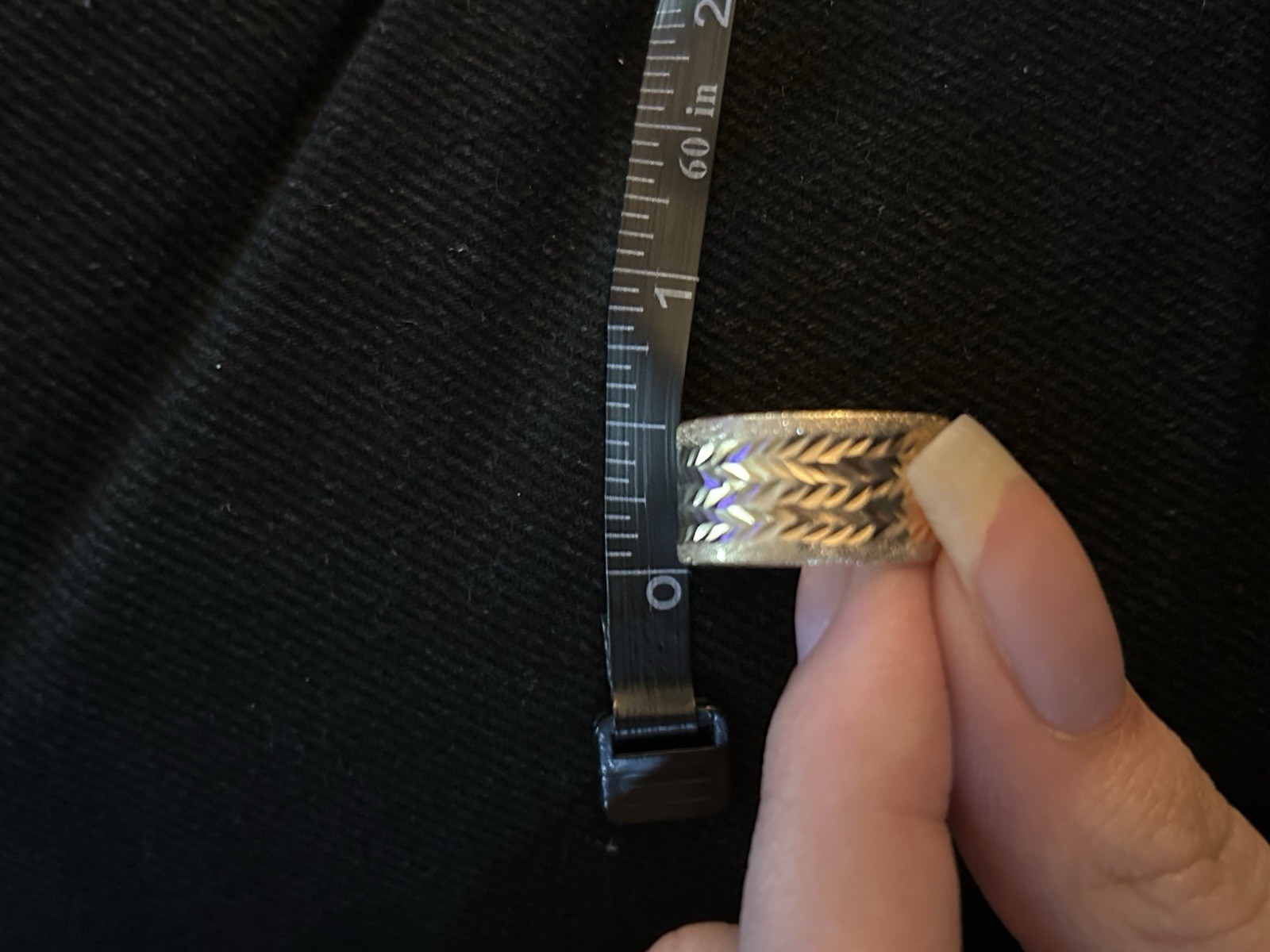textured solid 10k gold ring
