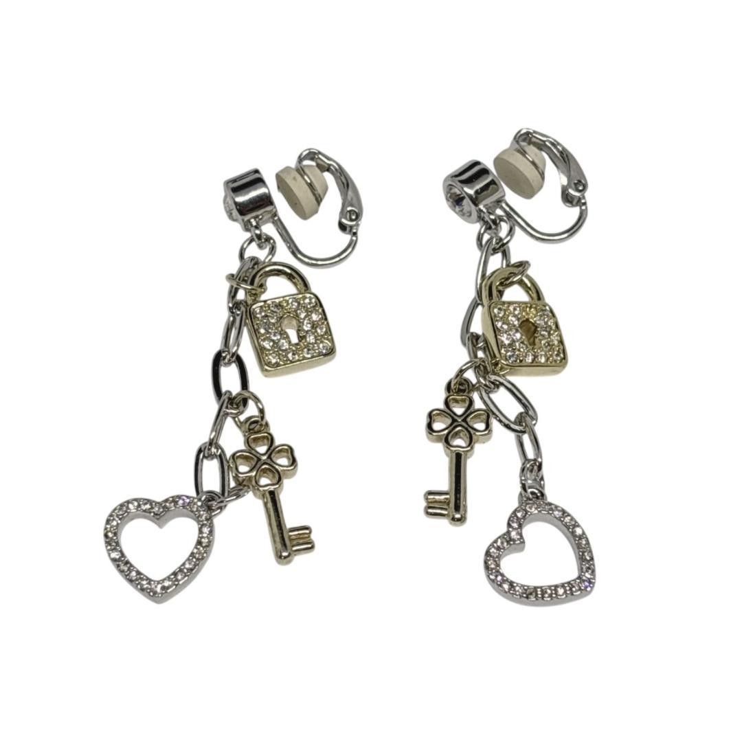 SWAROVSKI Crystal Key Motif Heart Necklace B