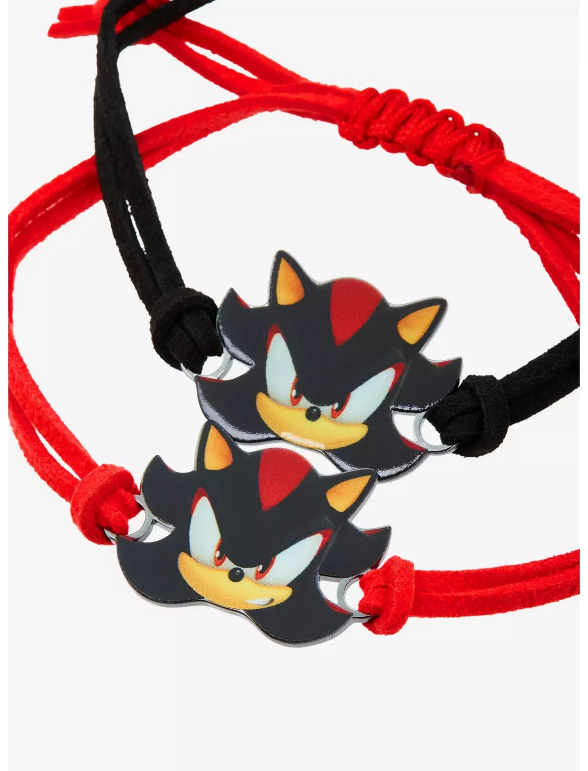 Sonic The Hedgehog Shadow Best Friend Bracelet Set of 2 Bestie Cord Bioworld New