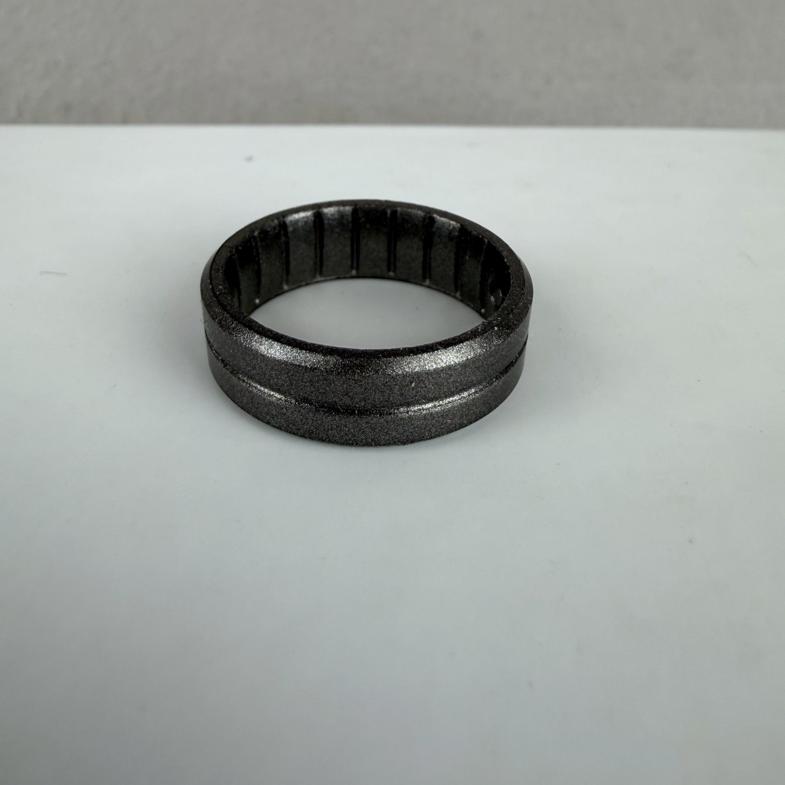 Enso Rings Platinum Gray Elements Classic Silicone Ring Contour Adult Size 10