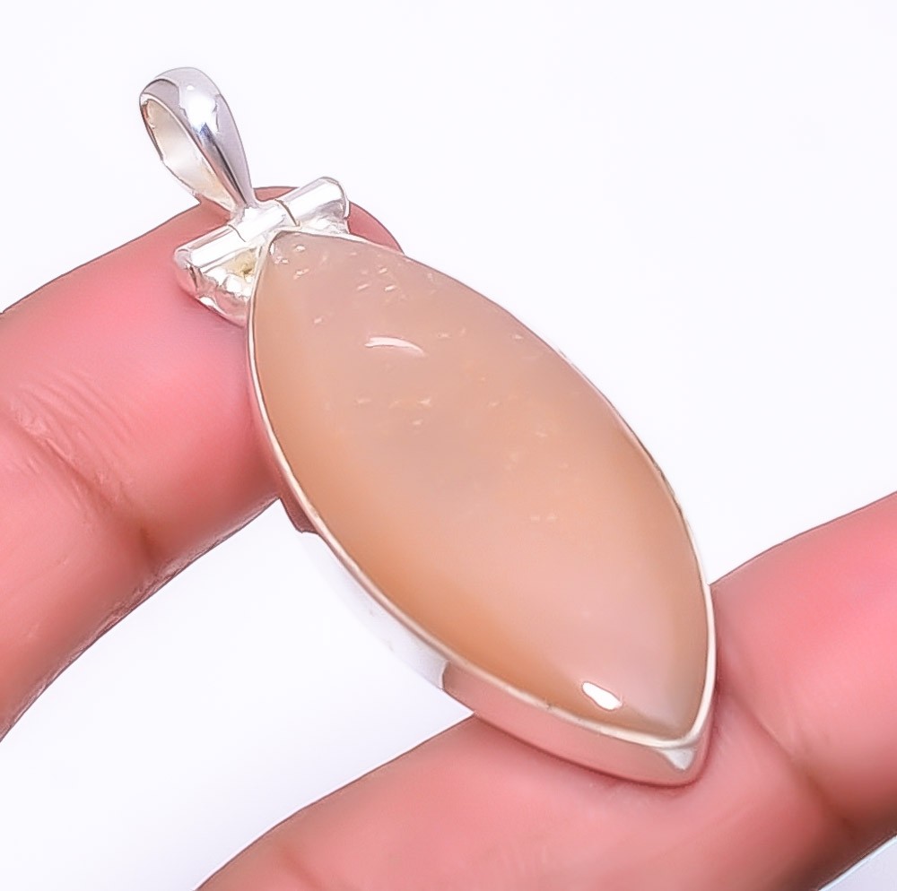Moonstone – Sri Lanka 925 Sterling Silver Pendant 1.95″ P972928, Christmas Gift