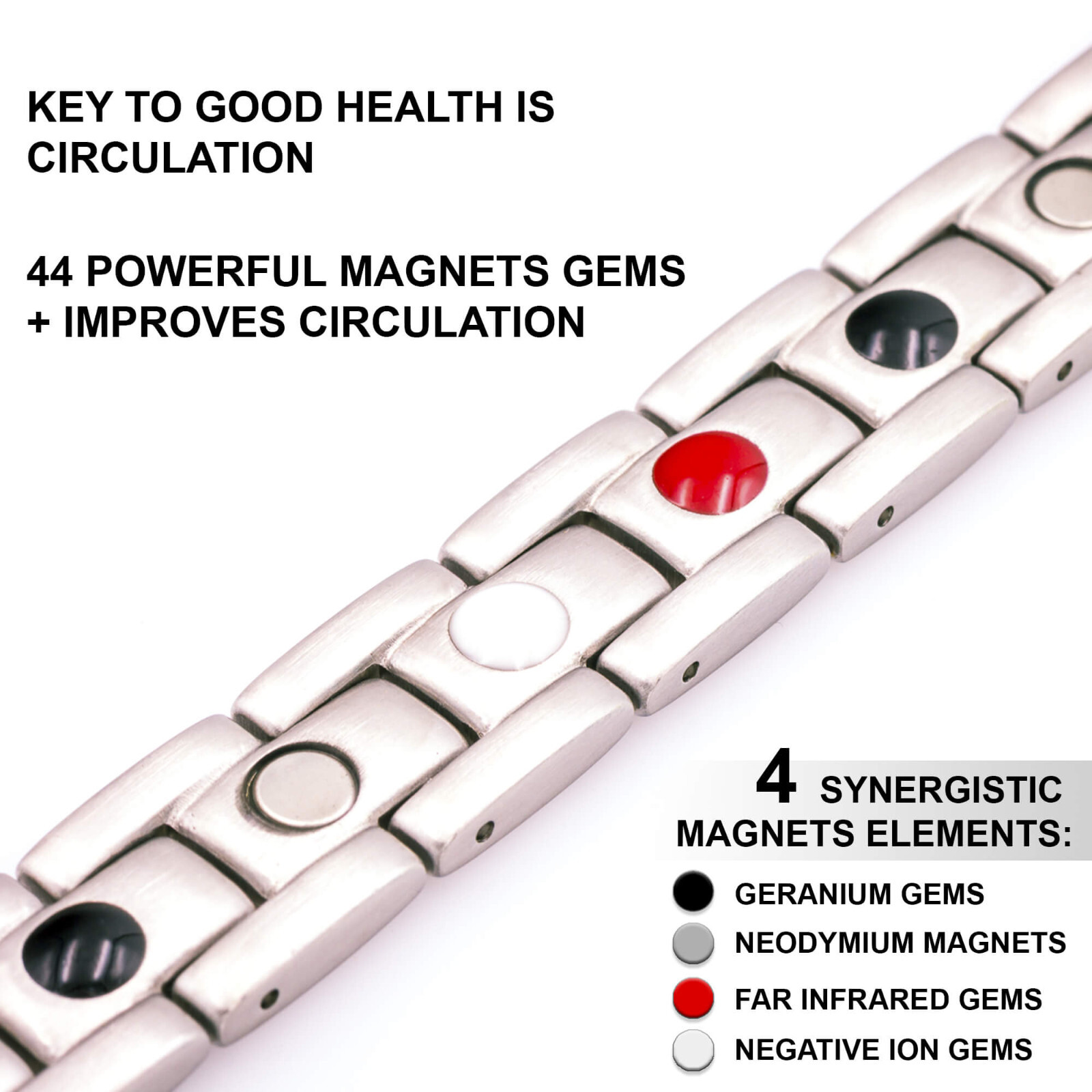 Largest Solid Copper Magnetic Bracelet Men Arthritis Pain Balance Energy Joy RX