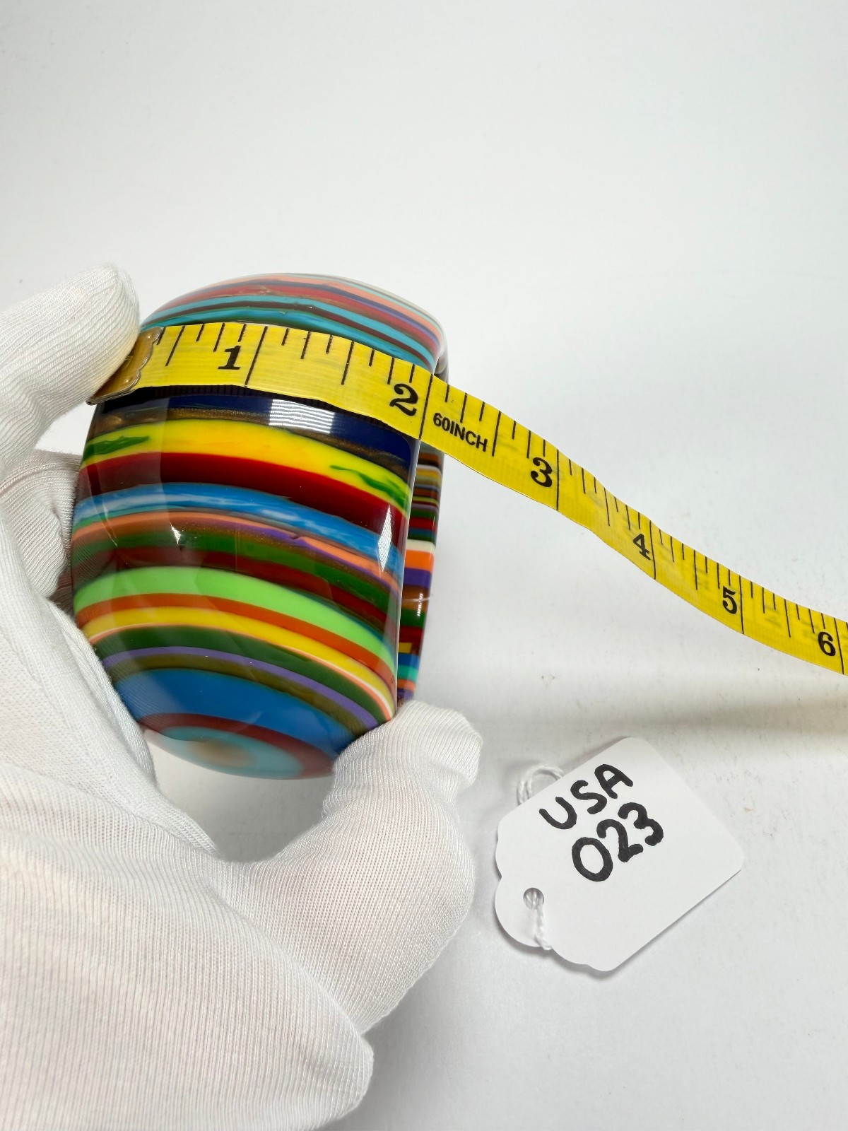 Jackie Brazil Tiger Liquorice Allsorts w/Cat Eye Mix Colours 5cm Resin Bangle