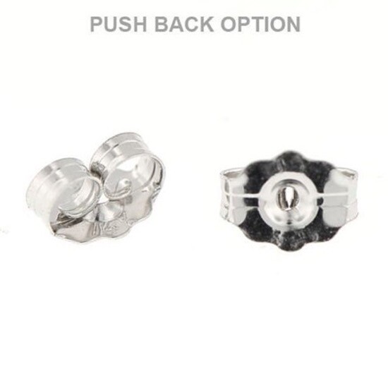 5CT Asscher Princess Square Cut Diamond Earrings Man Made 14k Solid Gold