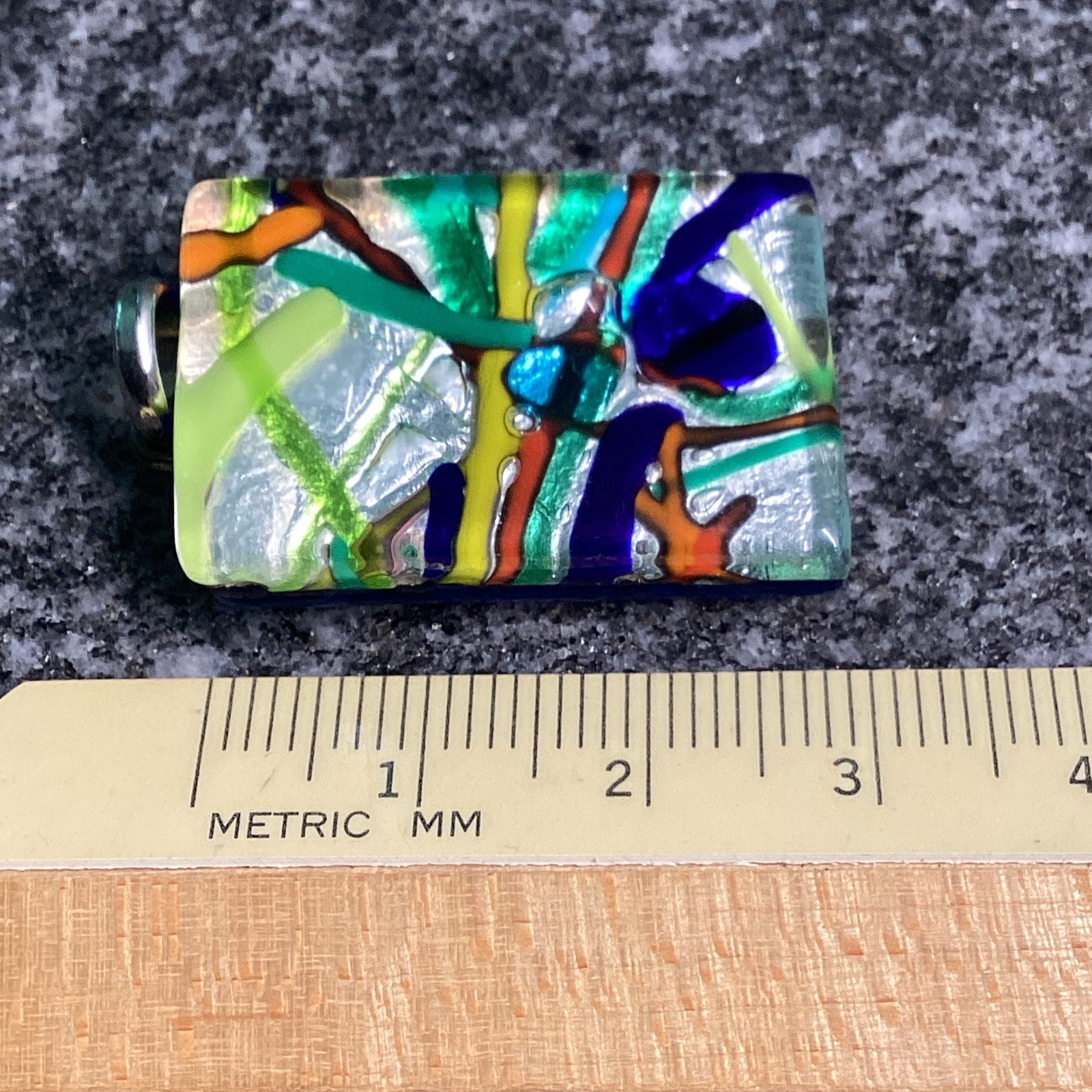 Murano Glass Rectangular Pendant
