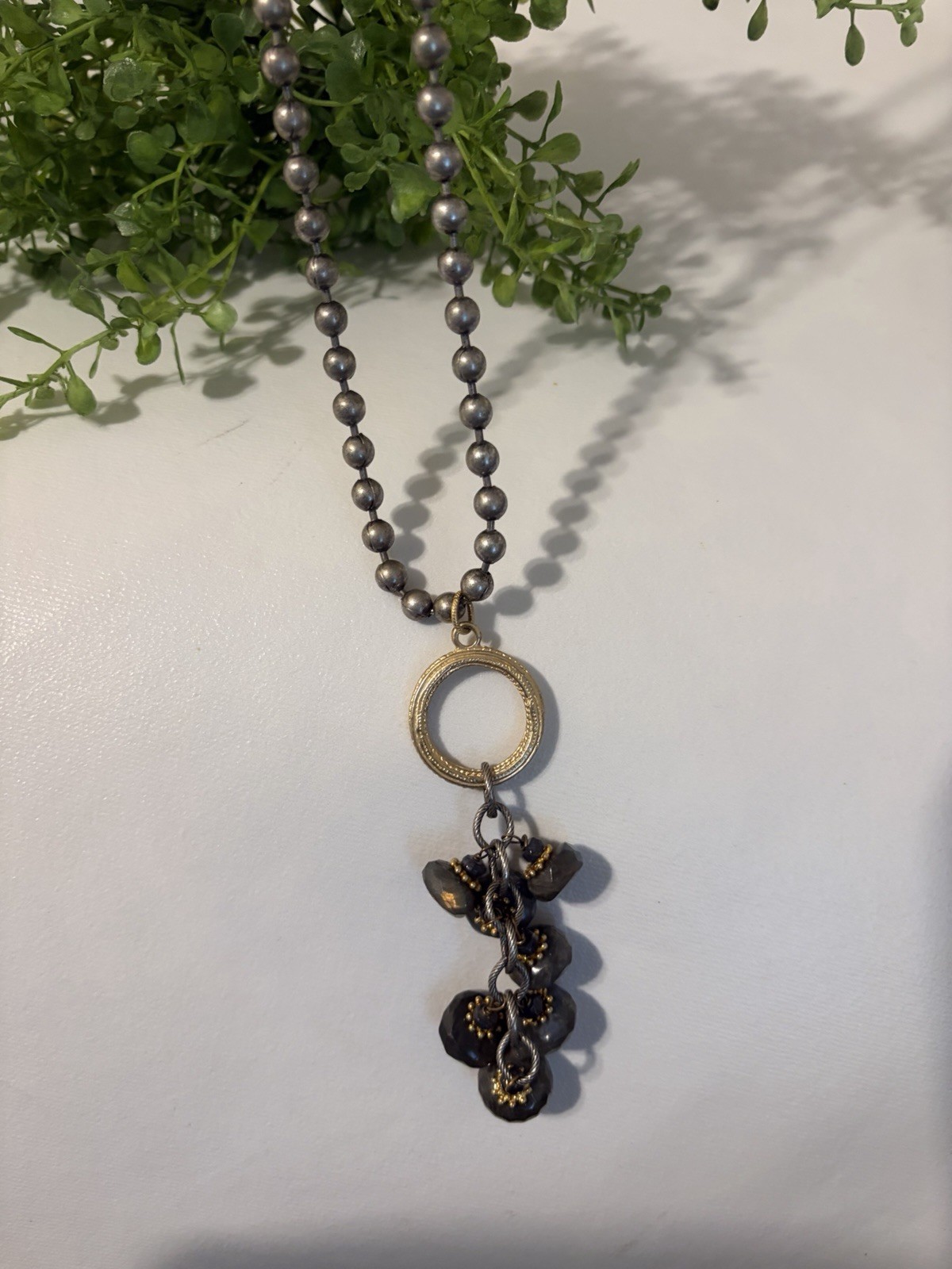 Cascading Pendant Necklace With Toggle Clasp