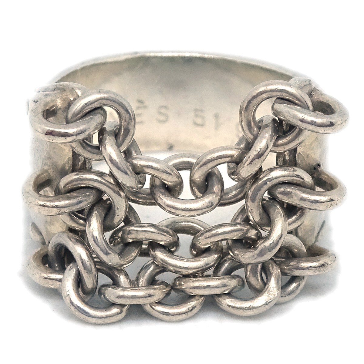 Hermes Ring Silver 925 #51 #47 #7 124083