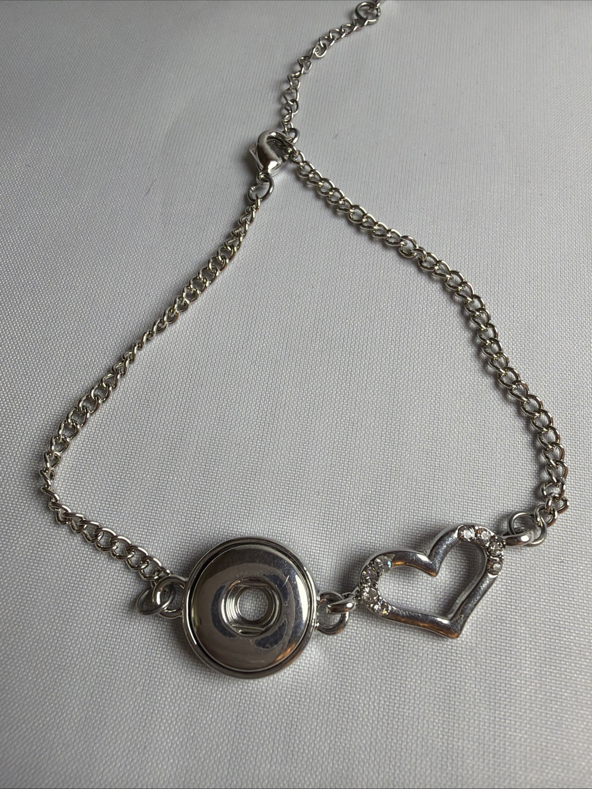 New Ginger Snap Charm Bracelet Adjustable 12mm Gingersnaps Petite Snaps