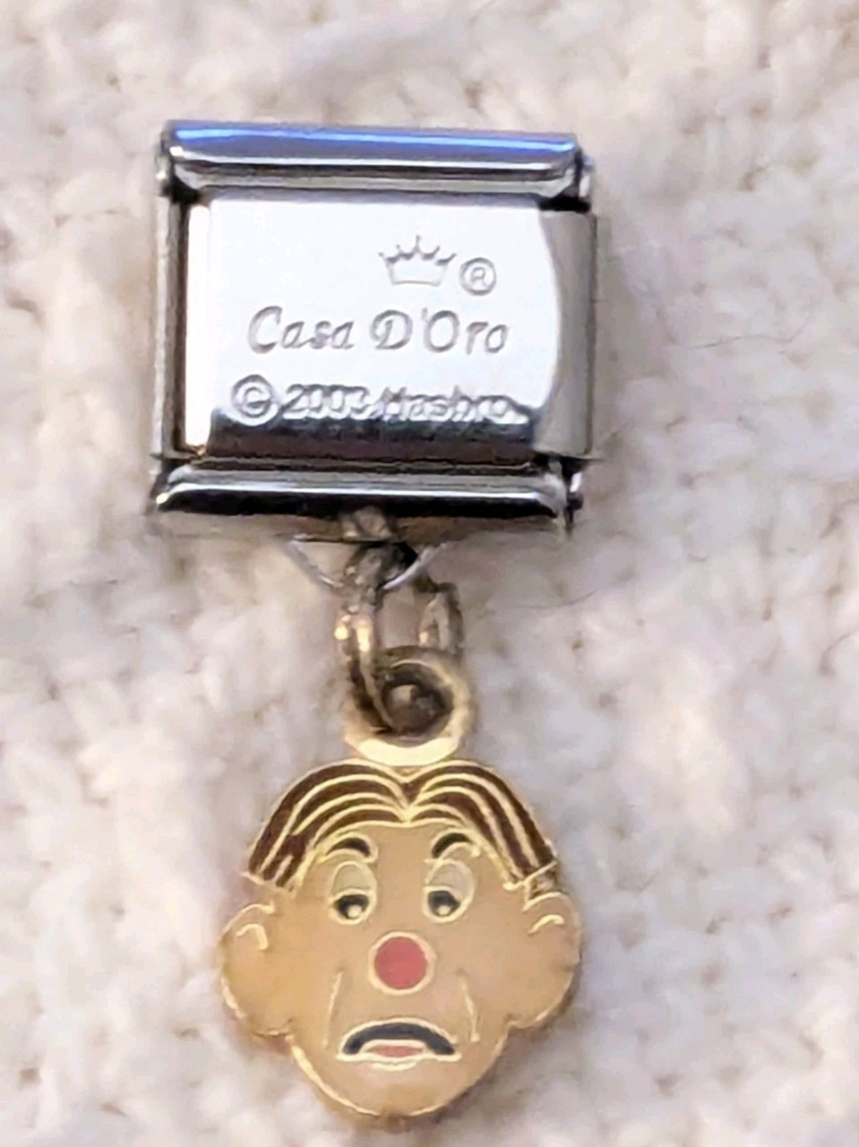Authentic Casa D’Oro Operation Game Italian Charm Classic 9mm Link G232