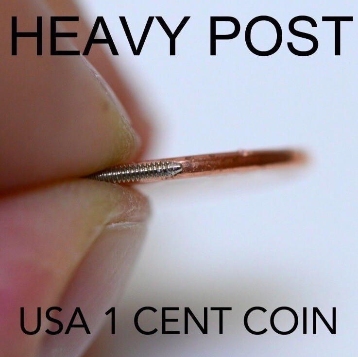 18k Replacement Screw Backs For Diamond Stud Earrings Solid Gold Y, W, R
