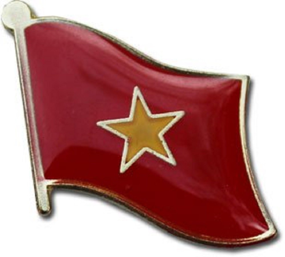 (2 PACK) Vietnam Country Flag Bike Motorcycle Hat Cap lapel Pin