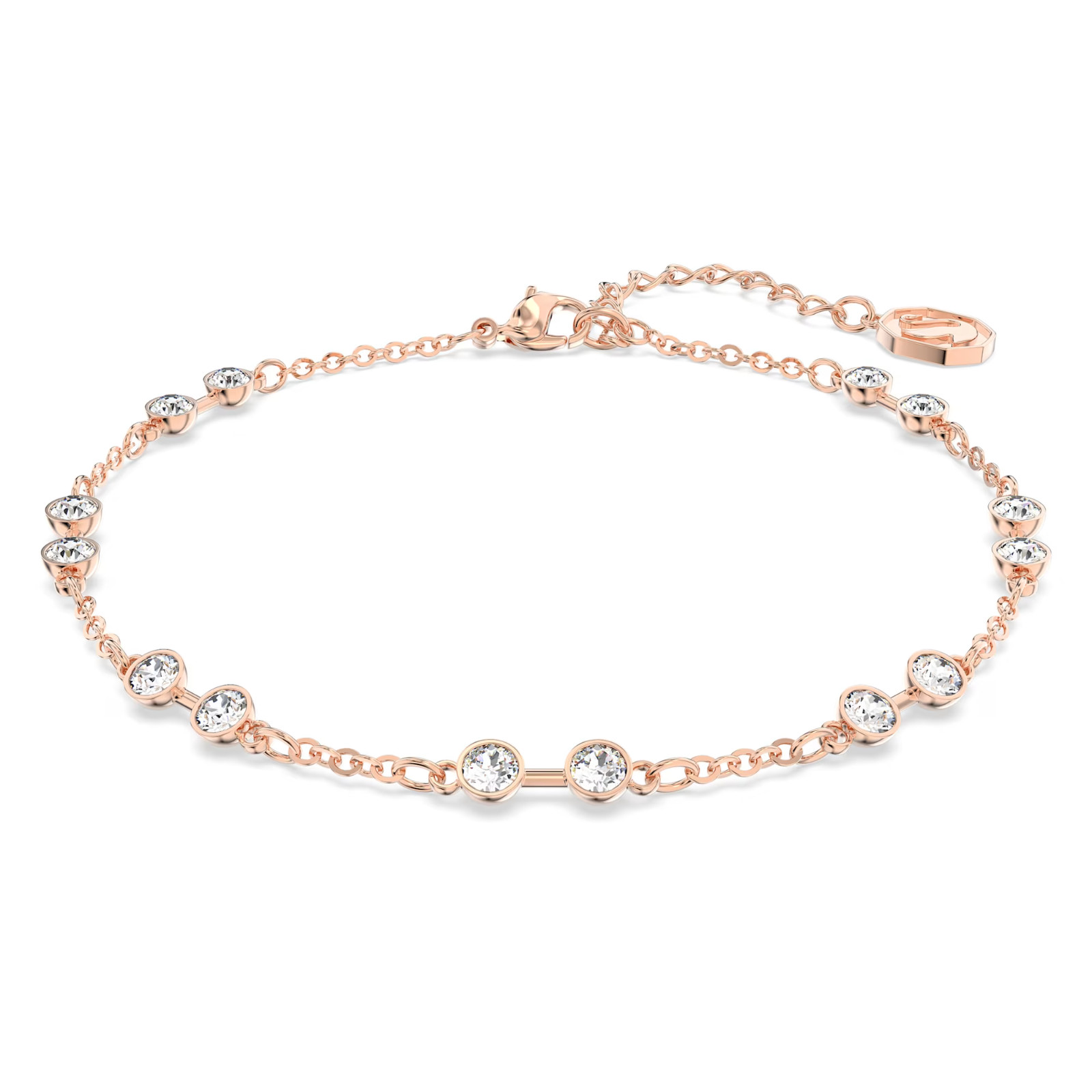 Swarovski Remix Collection Strand Bracelet Round Cut Rose Gold 5664055 *NEW*