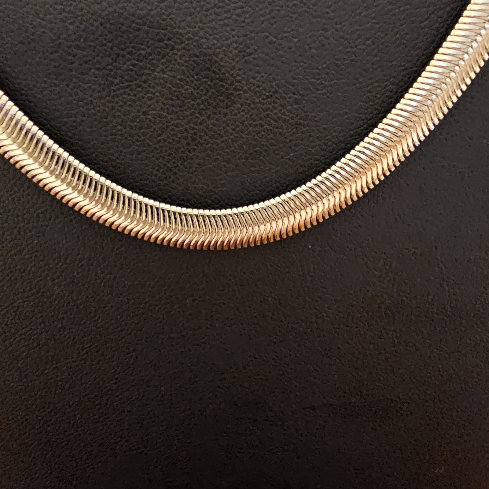 5 MM wide Tubogas Gold Over Bronze 30 inch Necklace or Bracelet