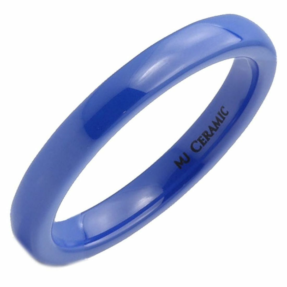 Beautiful Ceramic Wedding Ring 3-10mm Pink, Red, White, Blue, Light Blue, Black