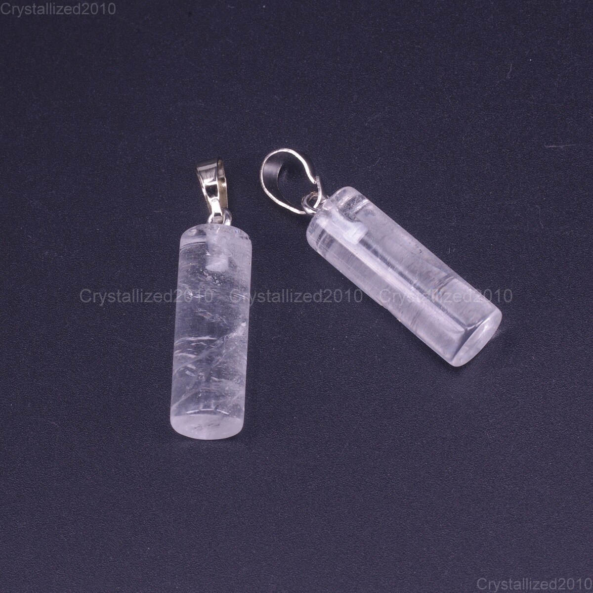 Natural Gemstones Cylinder Mixed Stone Reiki Chakra Healing Beads Pendant 8x23mm