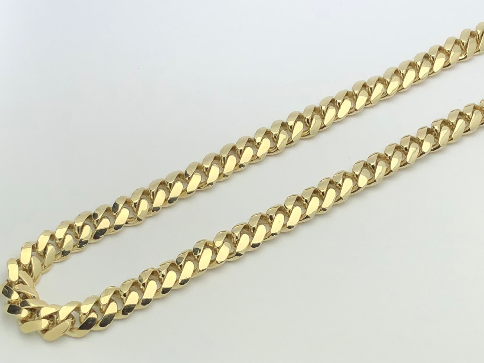 10k Yellow Gold Solid Heavy Miami Cuban Link Chain Necklace 24″ 7mm