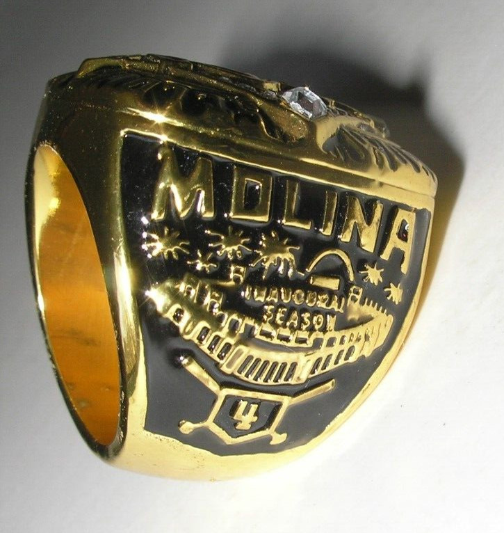 St Louis Cardinals Yadier Molina 2006 World Series Replica Ring Championship