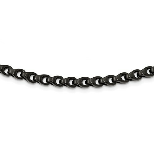 *BRAND NEW* Chisel Stainless Steel Brushed Black IP-Plated Necklace SRN1457-24