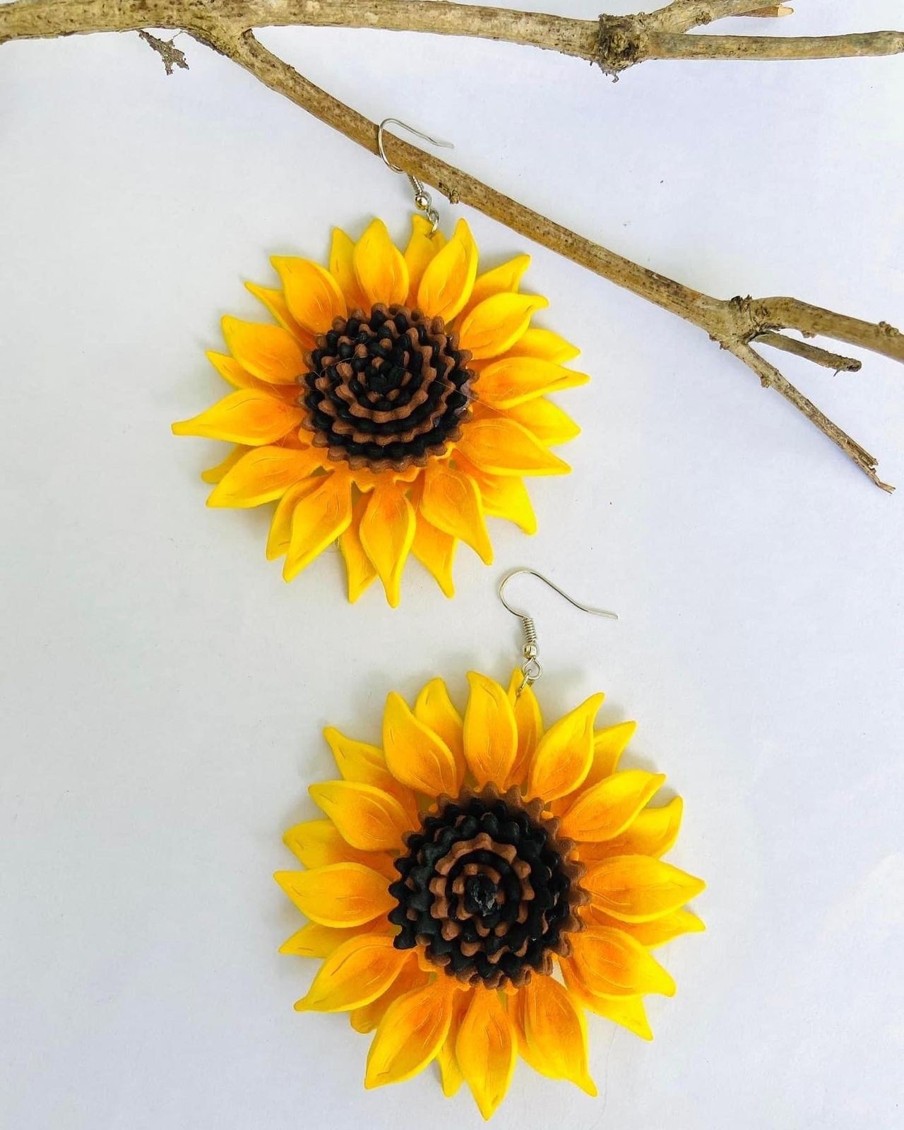 sunflower drop dangle earrings for womens