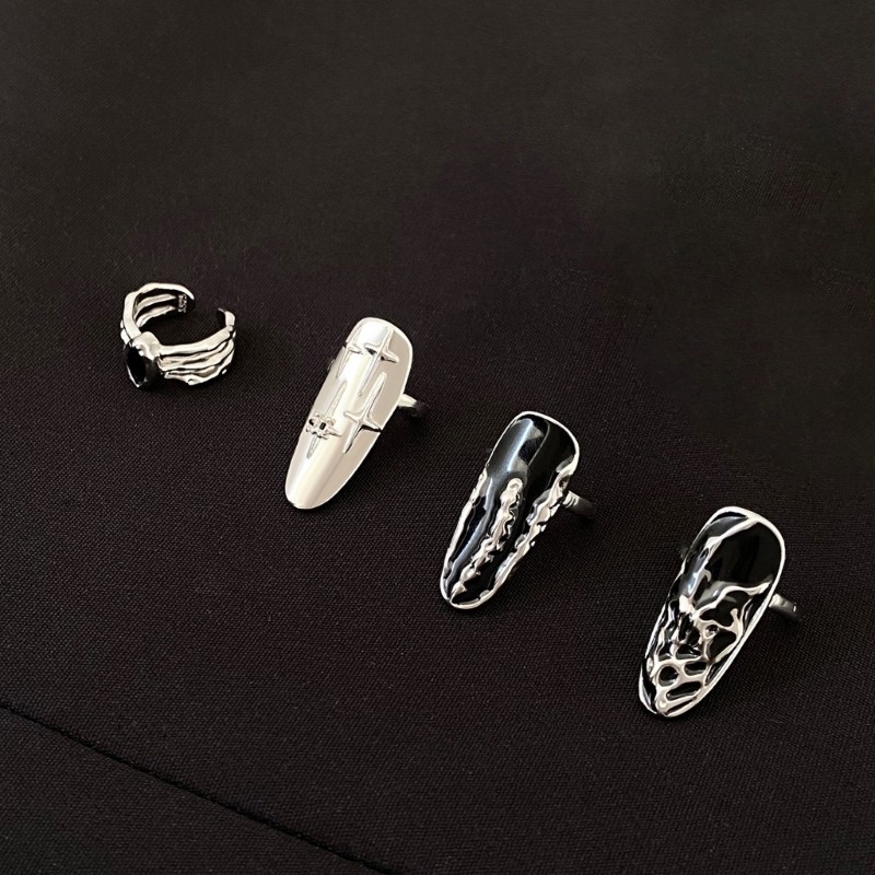 Nail Ring Opening Irregular Fingertip Ring Fingernail Jewelry