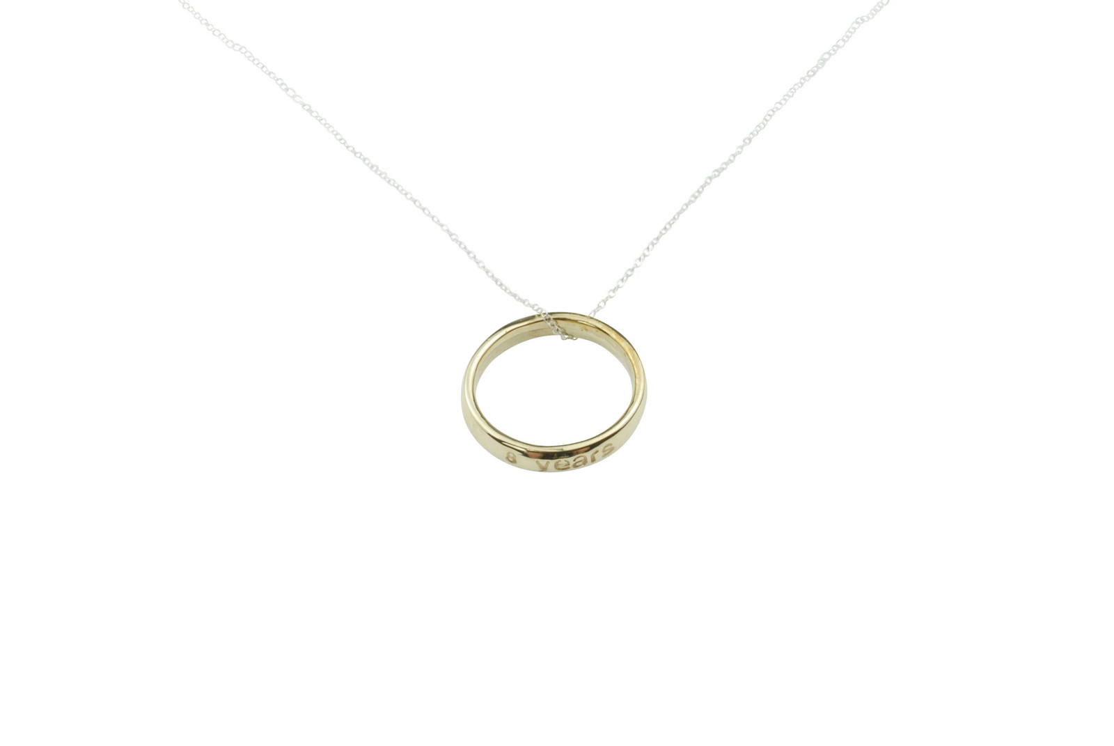 8th Anniversary Bronze Pendant Ring Gift UK