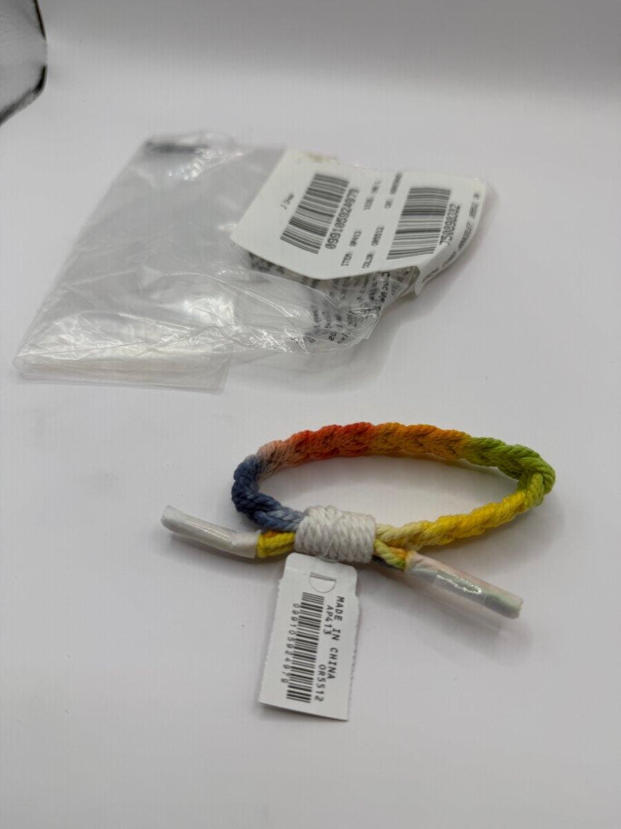 J Crew NEW AP413 Women’s Men’s Colorful Enza Rainbow Braided Rope Cord Bracelet