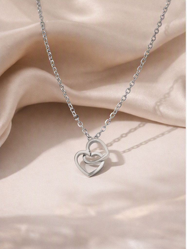 18K Gold Stainless Steel Heart Necklace–Waterproof, Non‑Tarnish, Minimalist Gift