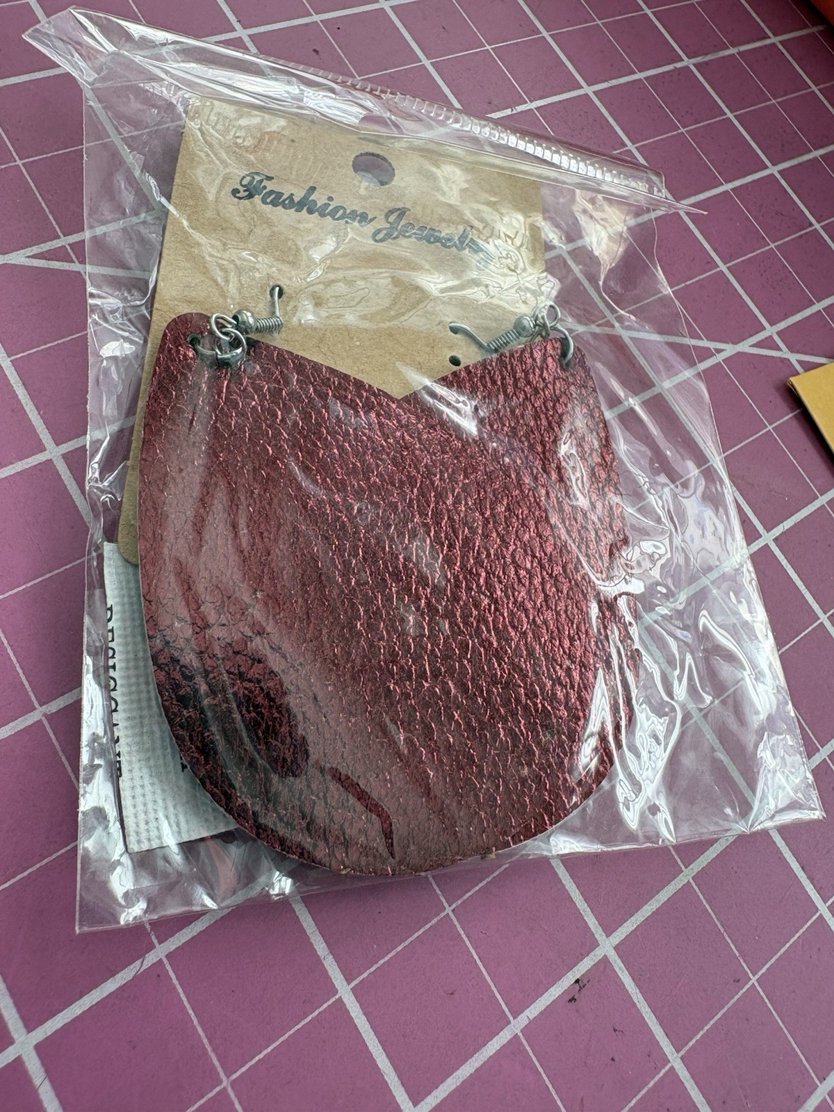 **CLEARANCE** Leather Teardrop Earrings – Beautiful Colors – Great Gift Idea