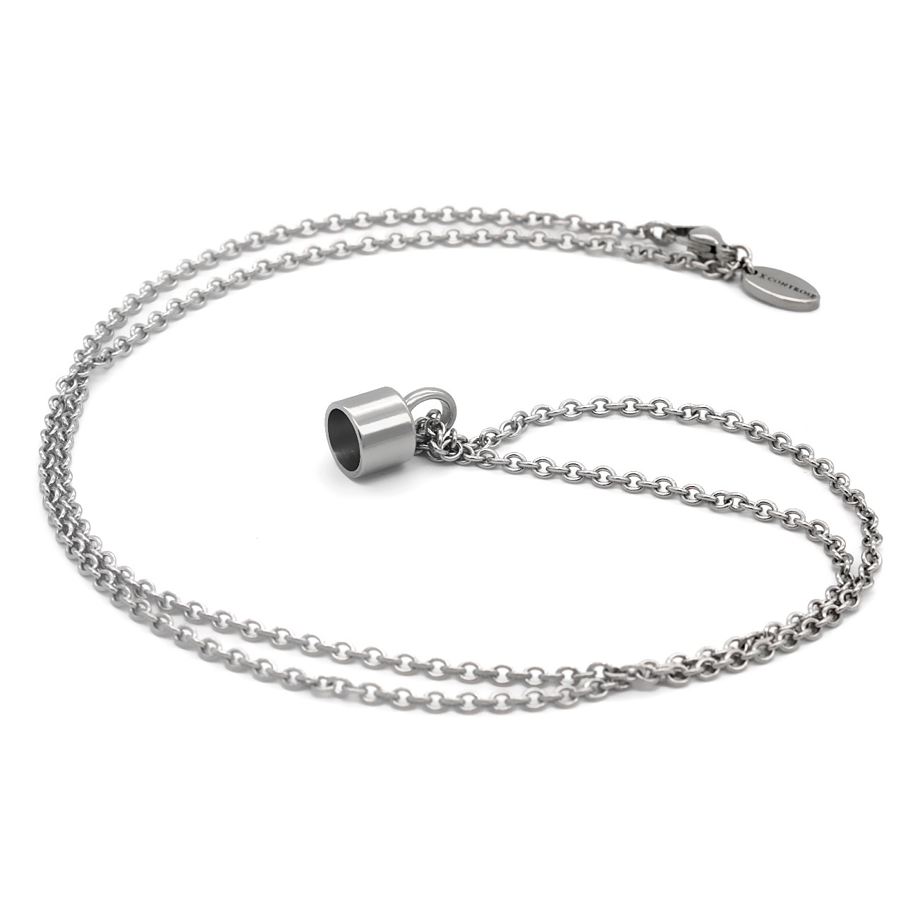 “Eff Off!” Skeleton Hand and Finger Necklace With Magnetic Ornament By Controse