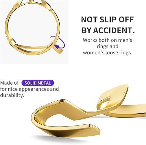 Ring Guard Set for Loose Rings 12 Pack Invisible Size Adjuster for Any Ring…