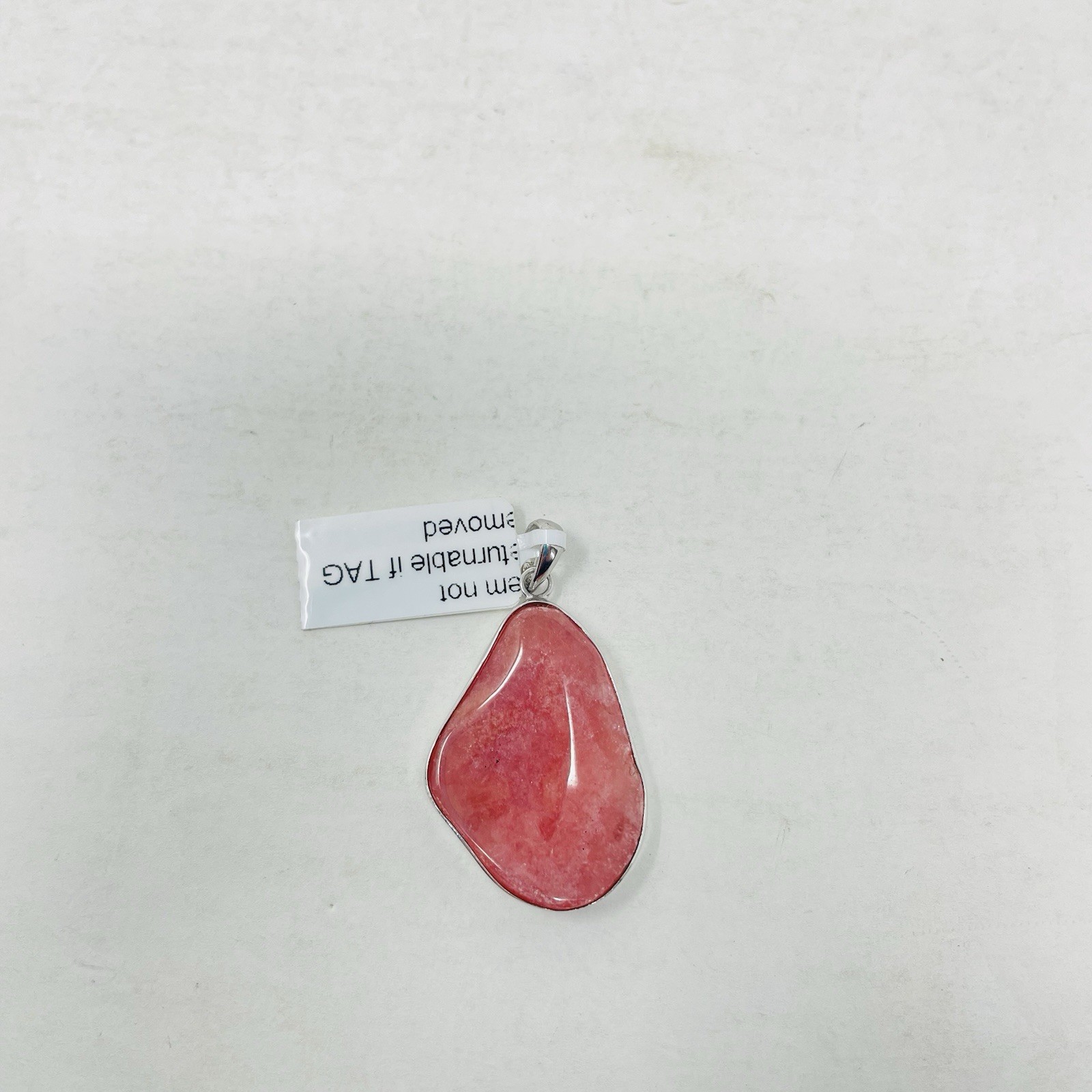 Shop LC Cherry Quartz Pendant without Chain in Sterling Silver Nickel Free 5183