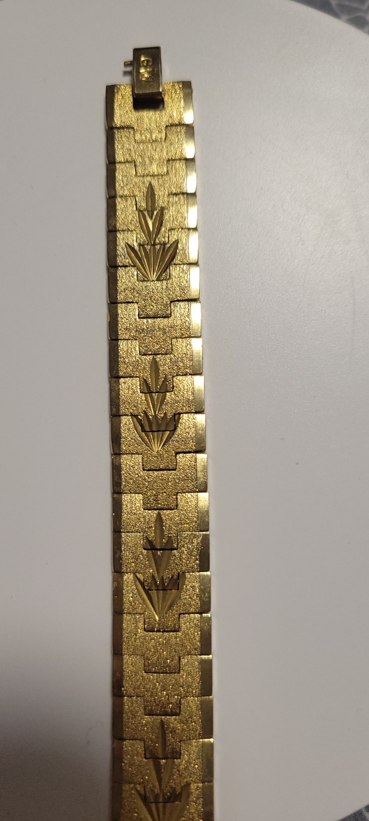 GW 14K gold-plated bracelet, 47.50g, 20cm
