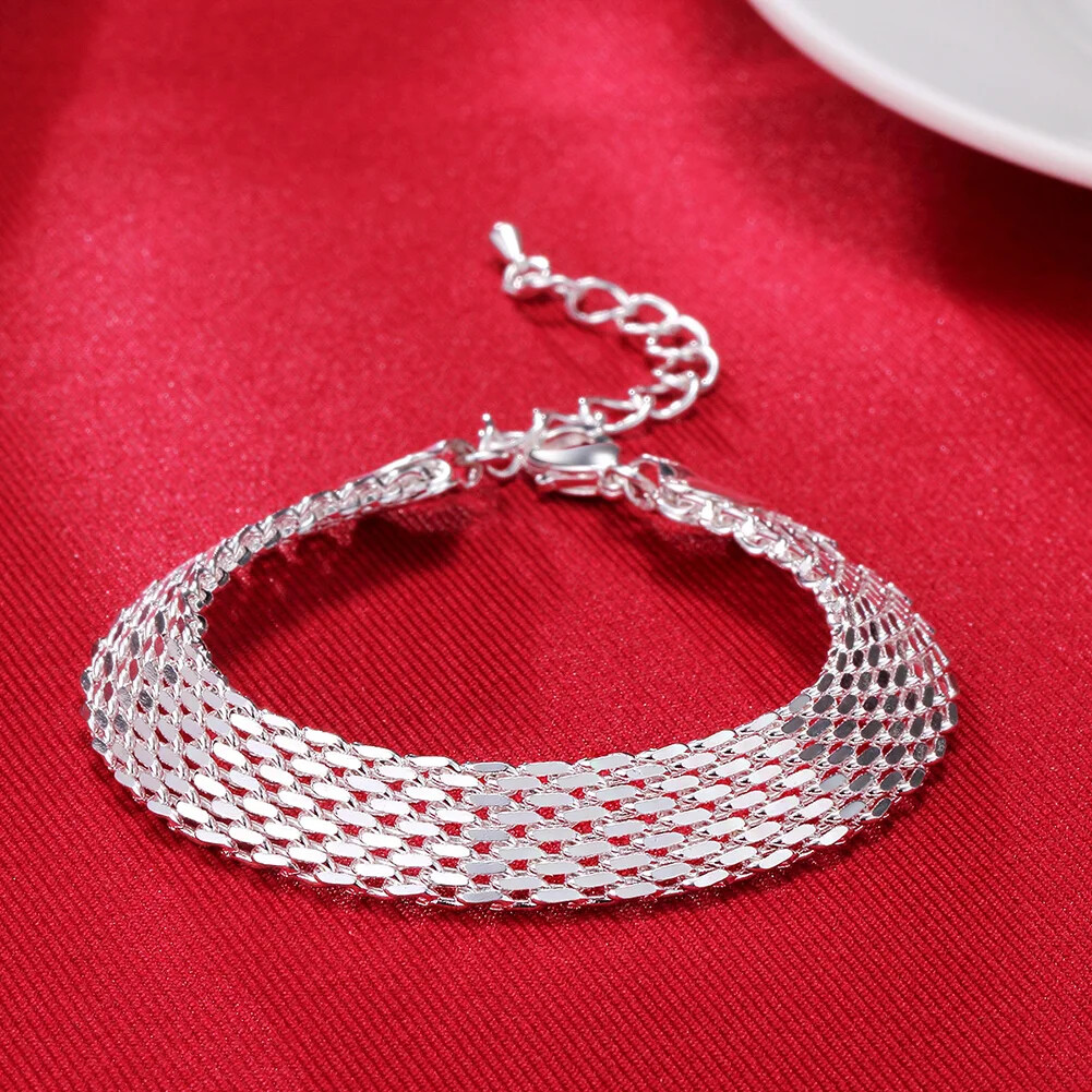 CHSHINE 925 sterling silver Bracelets Exquisite fashion weaving chain Jewelry