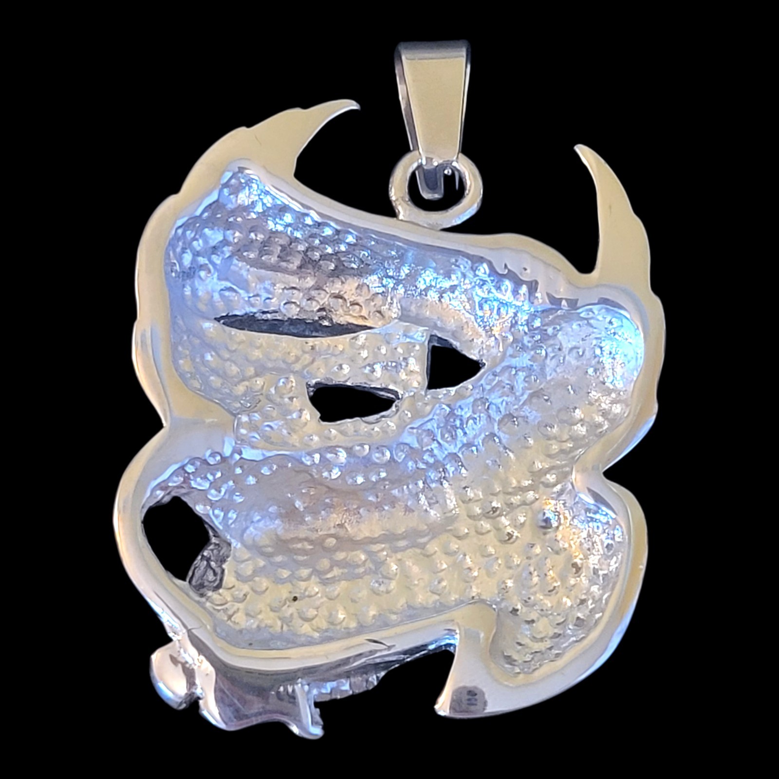 Mens Motorcycle Biker Eagle “Live To Ride, Ride To Live” Necklace Pendant