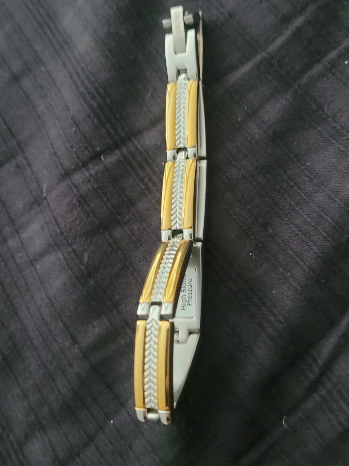 Two-Tone Silver/Gold Stainless Steel Medic Alert Bracelet
