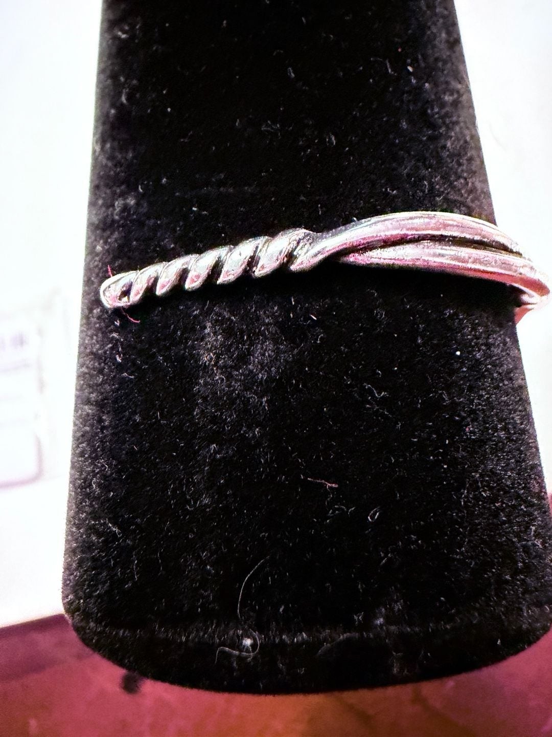 NEW OS UNISEX ZAKOL Silver Tone Twisted Cuff Bangle Bracelet