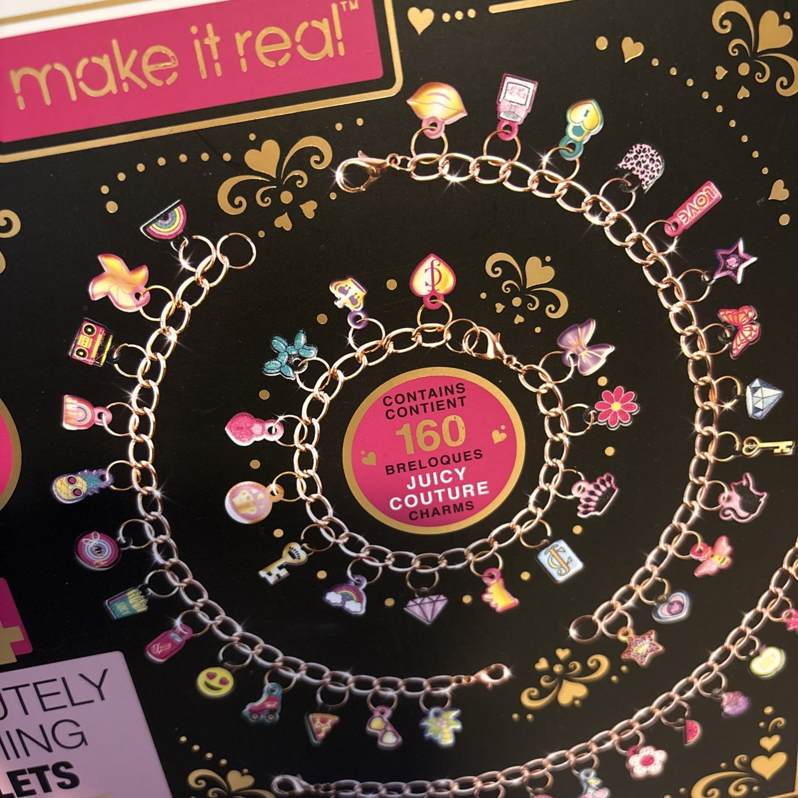 Juicy Coture Bracelet DIY Bracelet Kit charm 2 new box’s