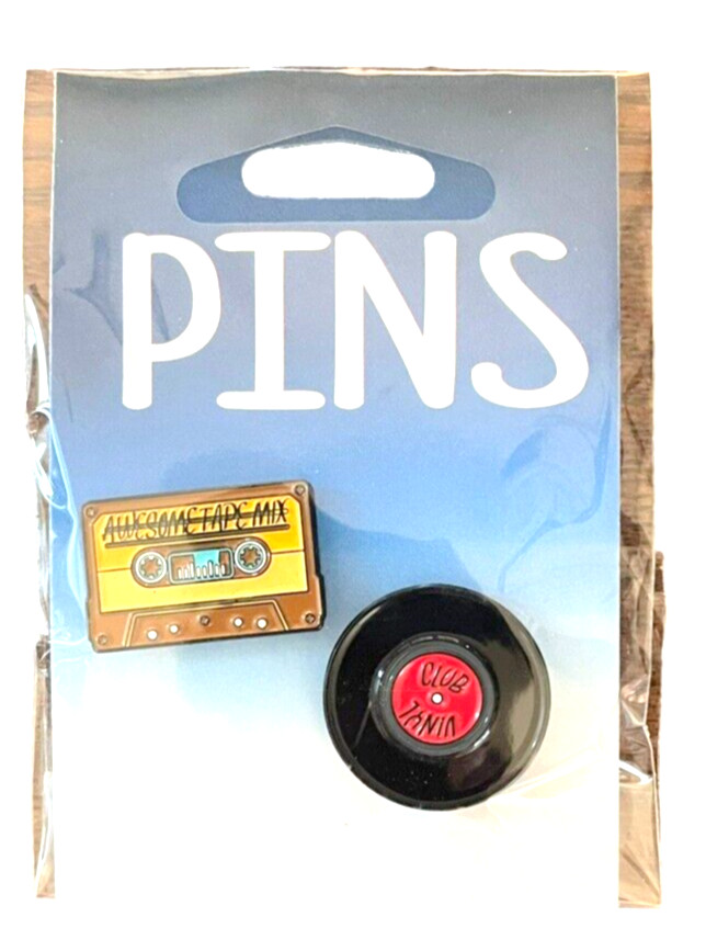 33 RPM LP Vinyl Record & Cassette Tape Pin Set – 2 Cute Pins