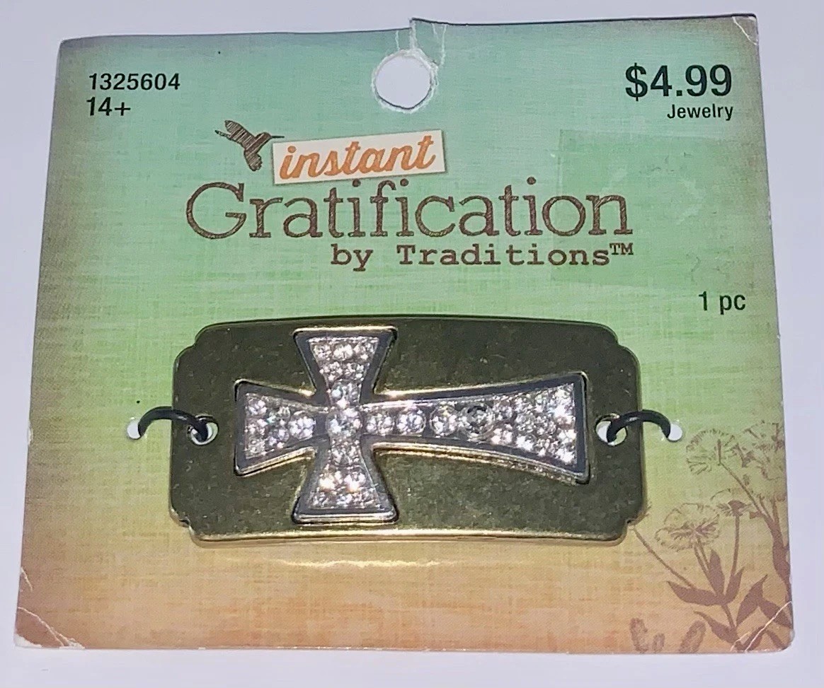 Jewelry Making Instant Gratification by Traditions Cross Charm Hobby Lobby ~ NEW