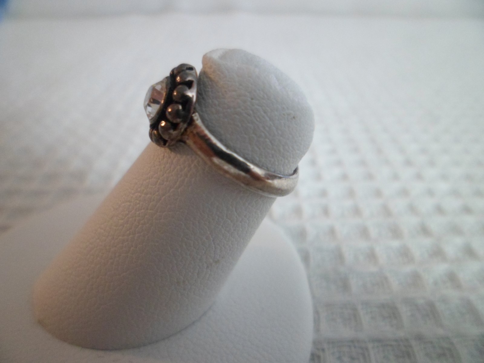 Sterling Silver Open Toe Ring Adjustable ~ Style12 Clear w/GiftBox/Bag Free Gift